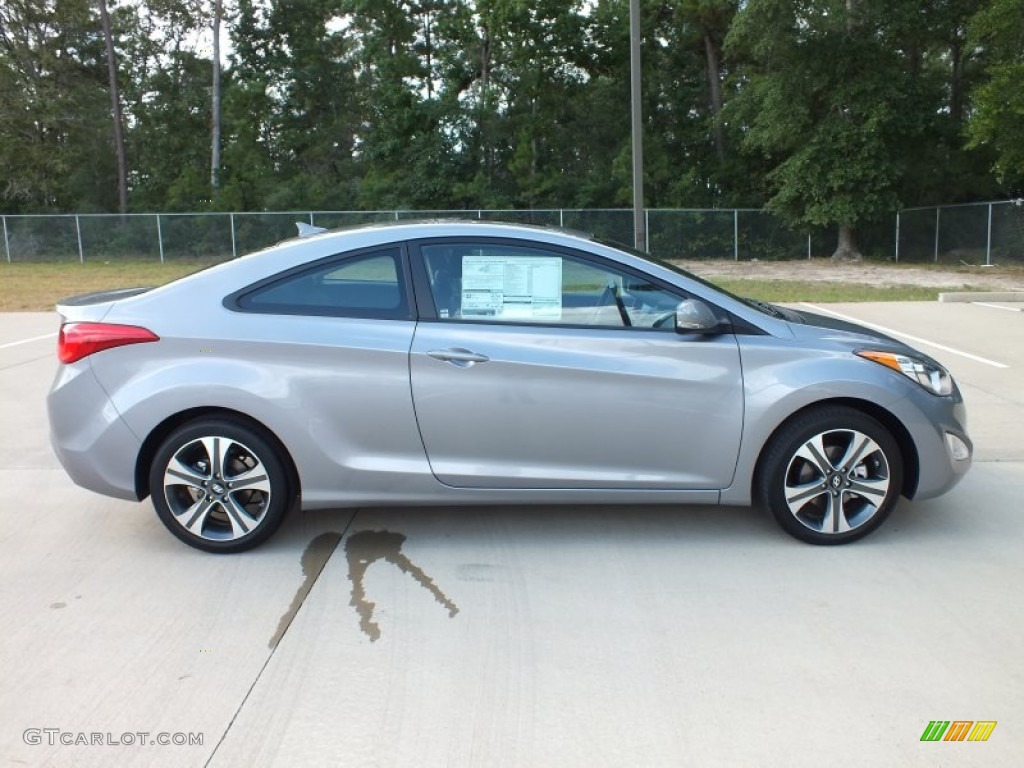 2013 Elantra Coupe SE - Titanium Gray Metallic / Black photo #2