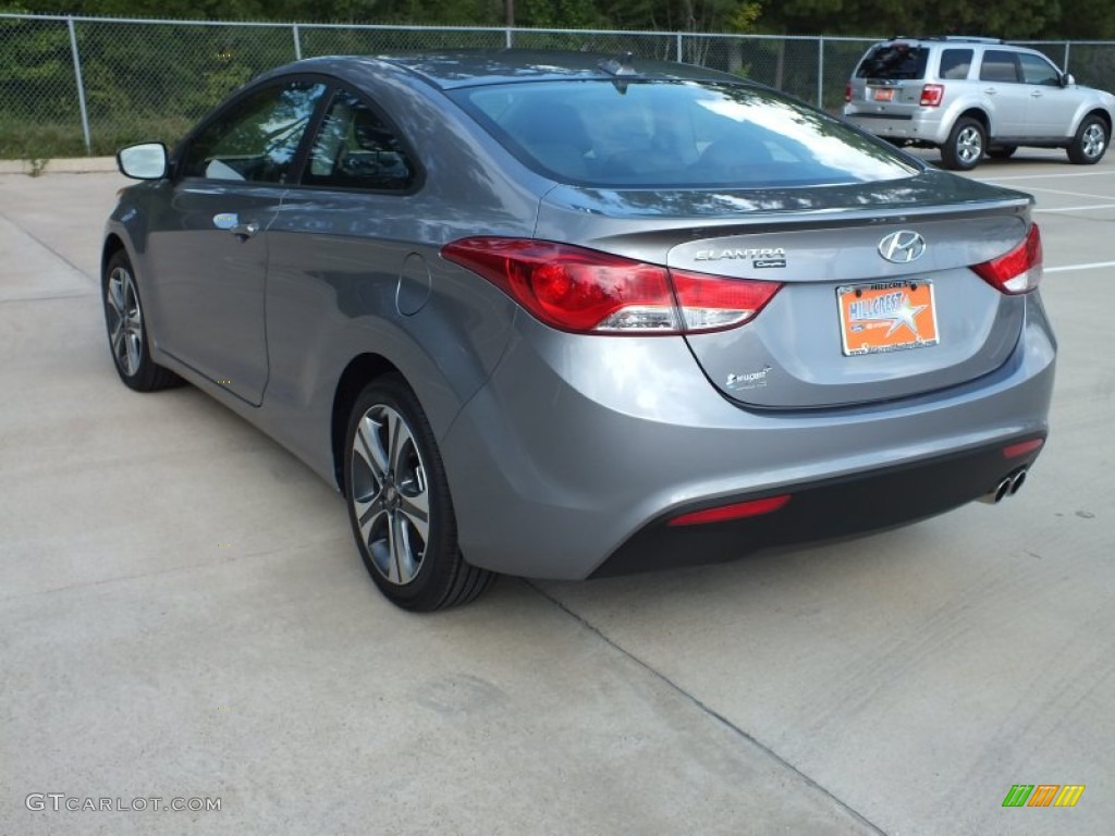 2013 Elantra Coupe SE - Titanium Gray Metallic / Black photo #4