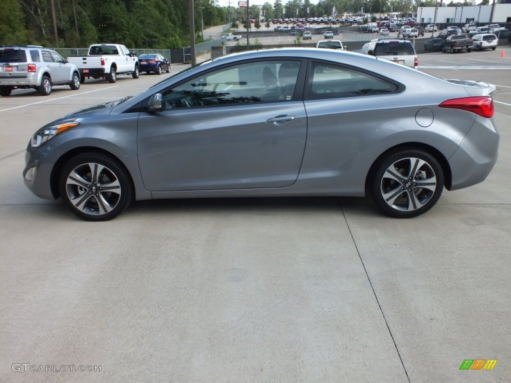 2013 Elantra Coupe SE - Titanium Gray Metallic / Black photo #5