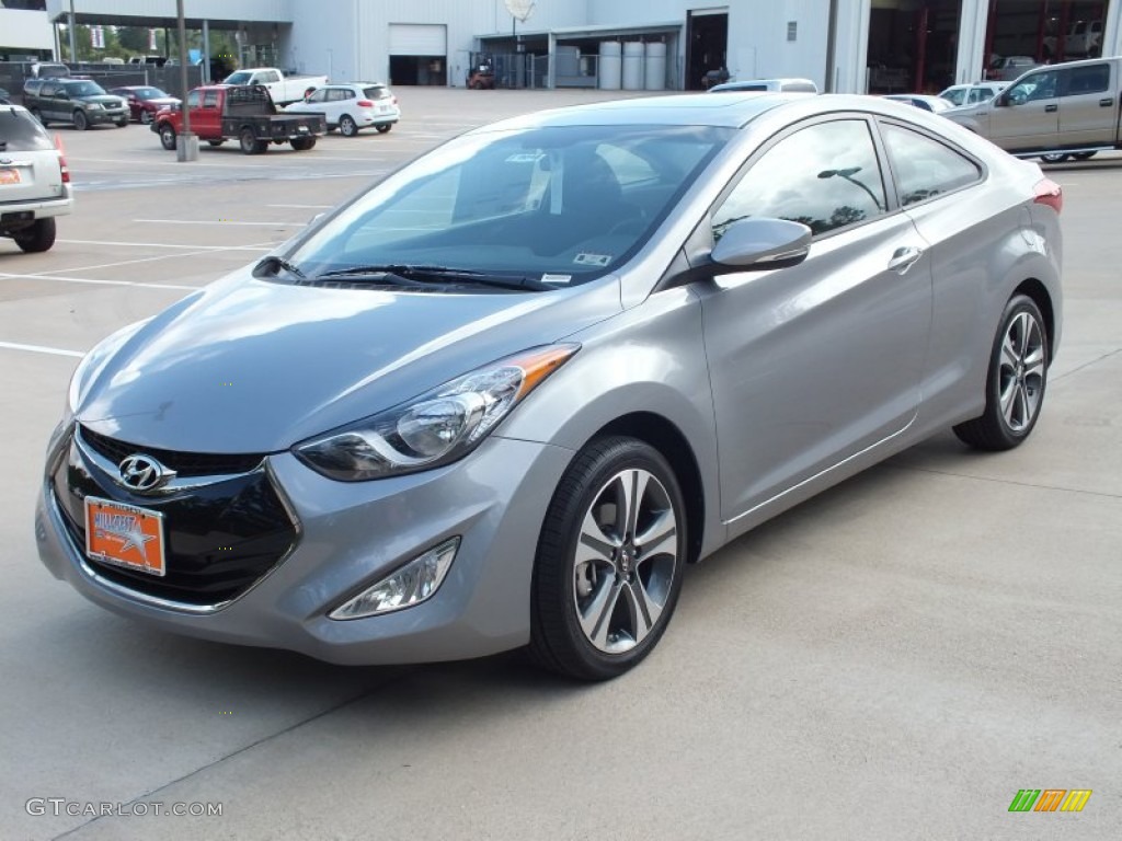 2013 Elantra Coupe SE - Titanium Gray Metallic / Black photo #6