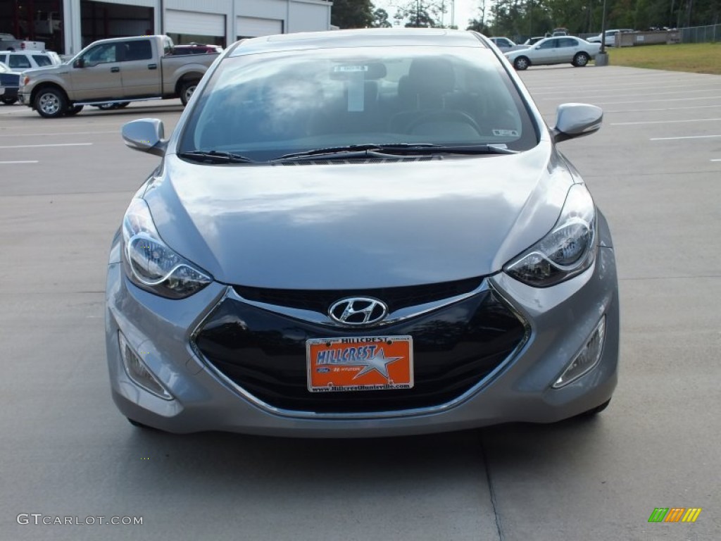 2013 Elantra Coupe SE - Titanium Gray Metallic / Black photo #7