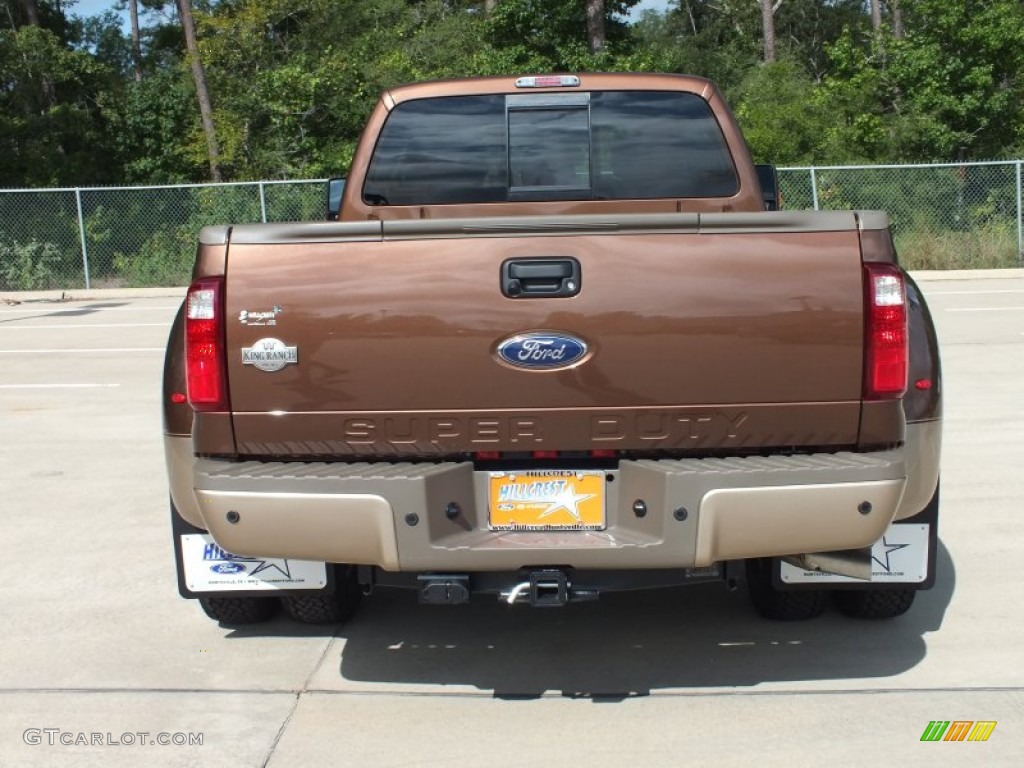 2012 F350 Super Duty King Ranch Crew Cab 4x4 Dually - Golden Bronze Metallic / Chaparral Leather photo #6