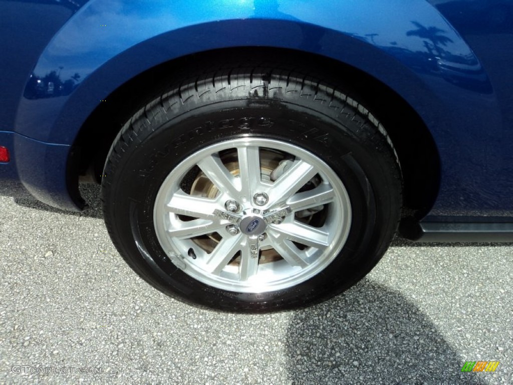 2009 Mustang V6 Coupe - Vista Blue Metallic / Light Graphite photo #4