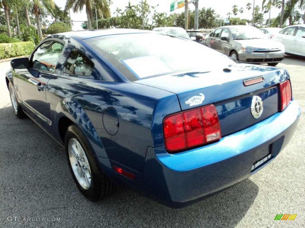 2009 Mustang V6 Coupe - Vista Blue Metallic / Light Graphite photo #9