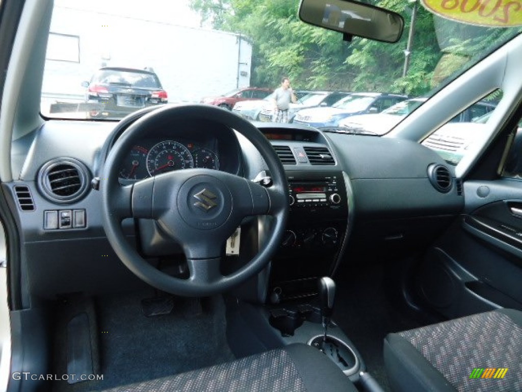 2008 Suzuki SX4 Crossover AWD Black Dashboard Photo #69850669