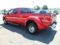 2011 Vermillion Red Ford F450 Super Duty Lariat Crew Cab 4x4 Dually  photo #5