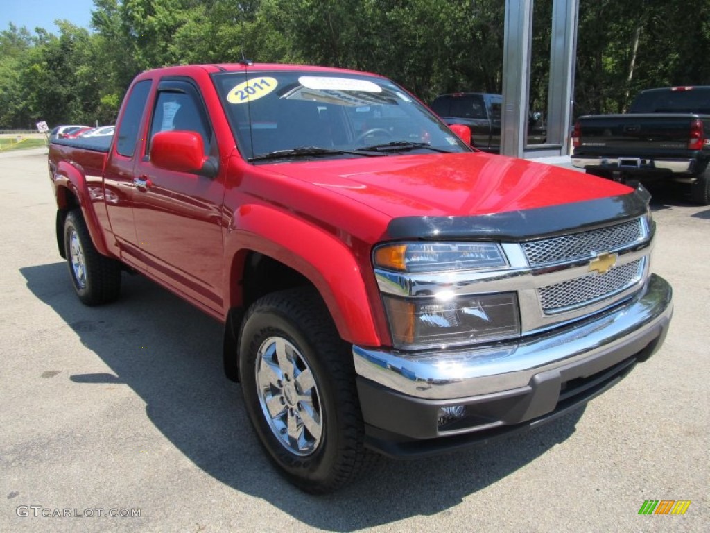 Victory Red 2011 Chevrolet Colorado LT Extended Cab 4x4 Exterior Photo #69851998