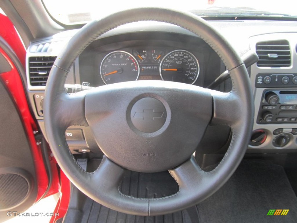 2011 Chevrolet Colorado LT Extended Cab 4x4 Ebony Steering Wheel Photo #69852043
