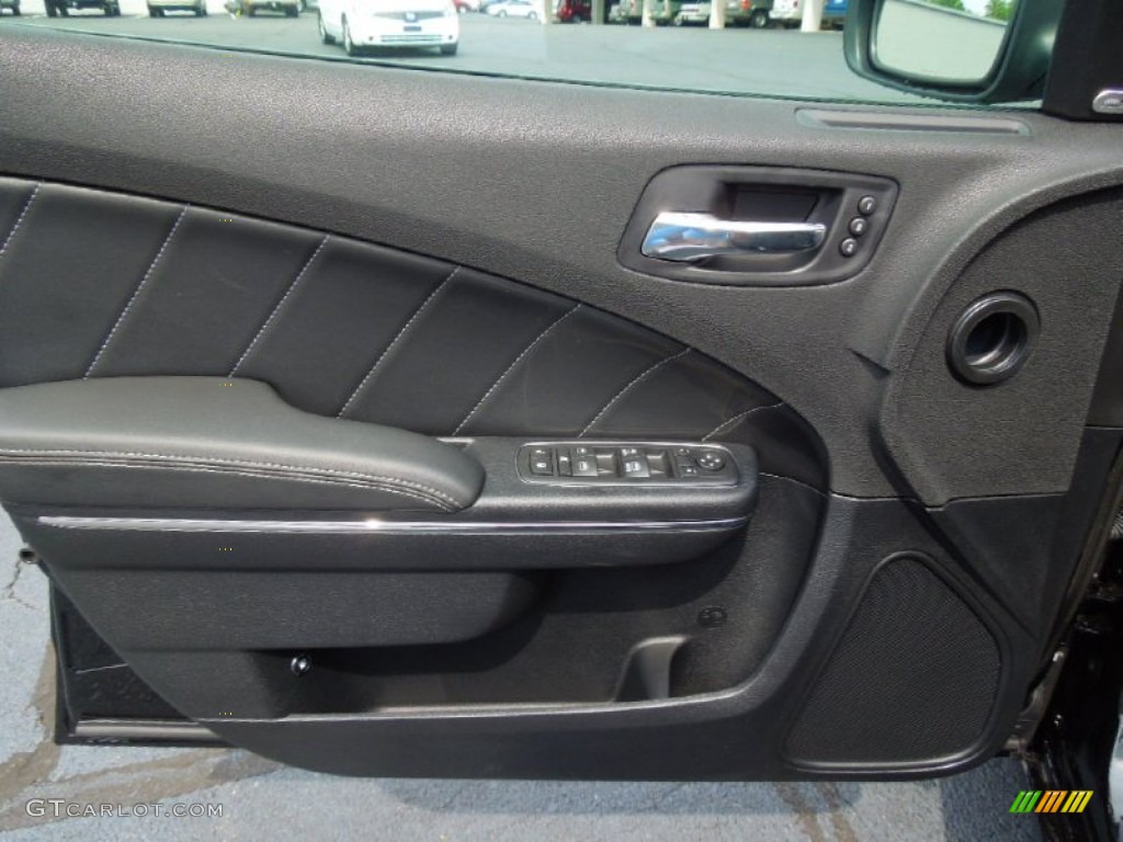 2013 Dodge Charger R/T Black Door Panel Photo #69852308