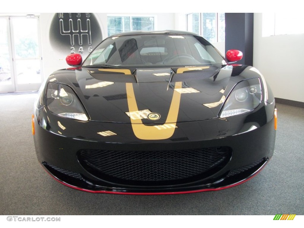 GP Edition Motorsport Black/Gold 2012 Lotus Evora S GP Special Edition Exterior Photo #69853052