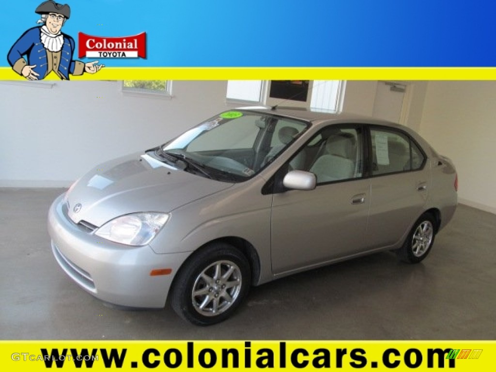 2003 Prius Hybrid - Silver Strata Metallic / Amethyst photo #1
