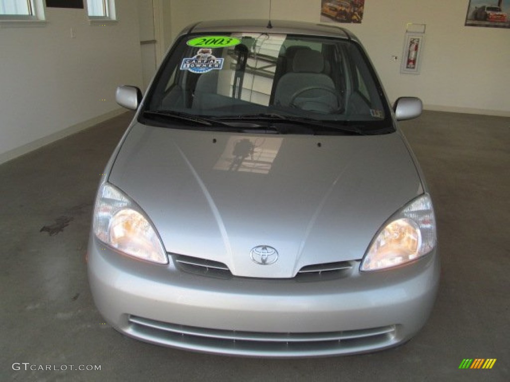 2003 Prius Hybrid - Silver Strata Metallic / Amethyst photo #6
