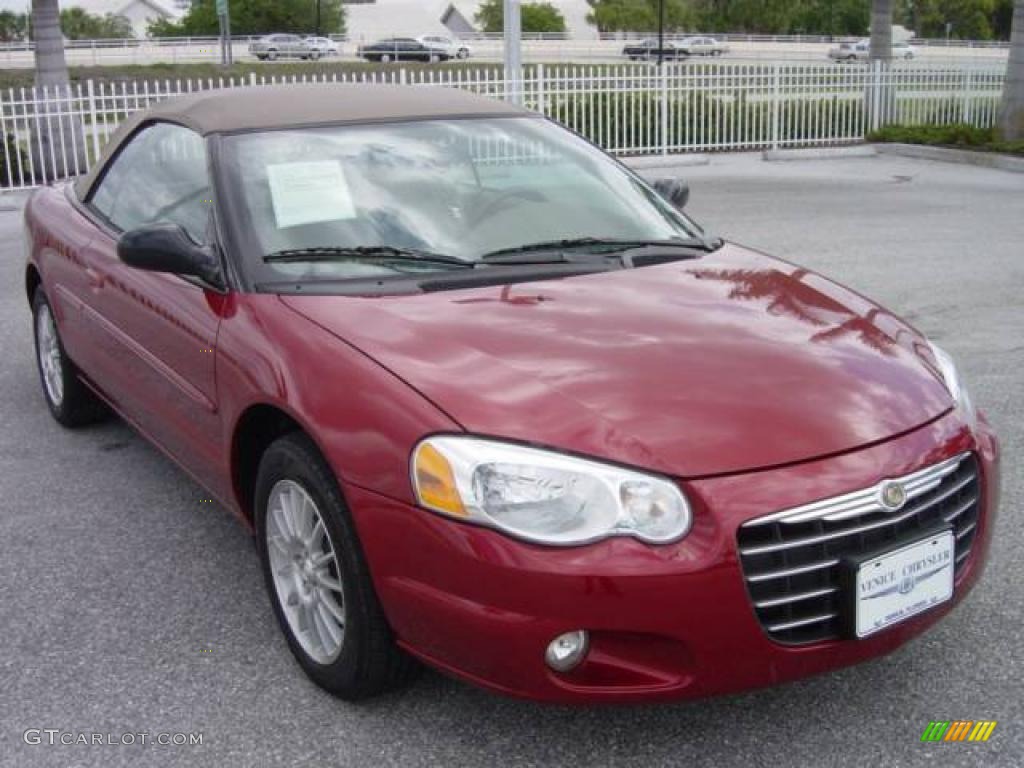 2004 Sebring LXi Convertible - Inferno Red Pearl / Sandstone photo #1
