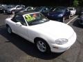 1999 White Mazda MX-5 Miata Roadster  photo #3