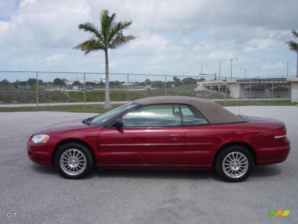 2004 Sebring LXi Convertible - Inferno Red Pearl / Sandstone photo #3