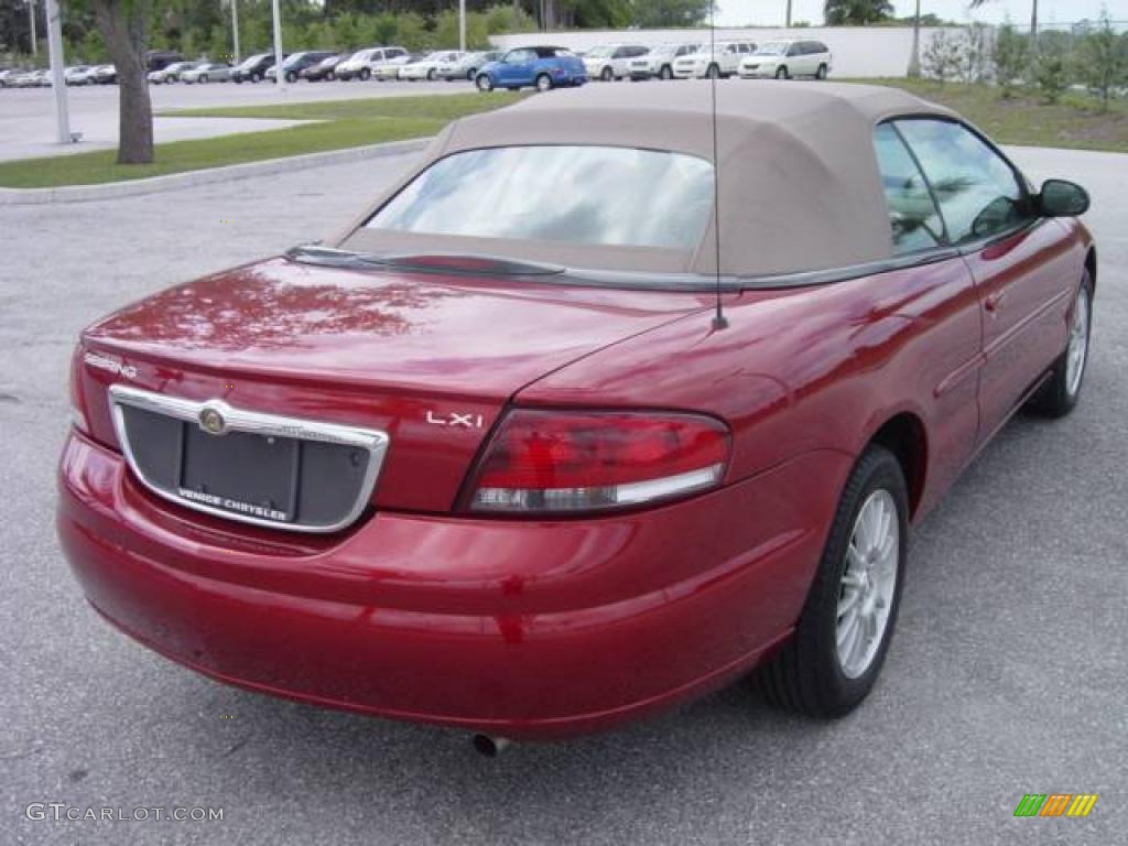2004 Sebring LXi Convertible - Inferno Red Pearl / Sandstone photo #6