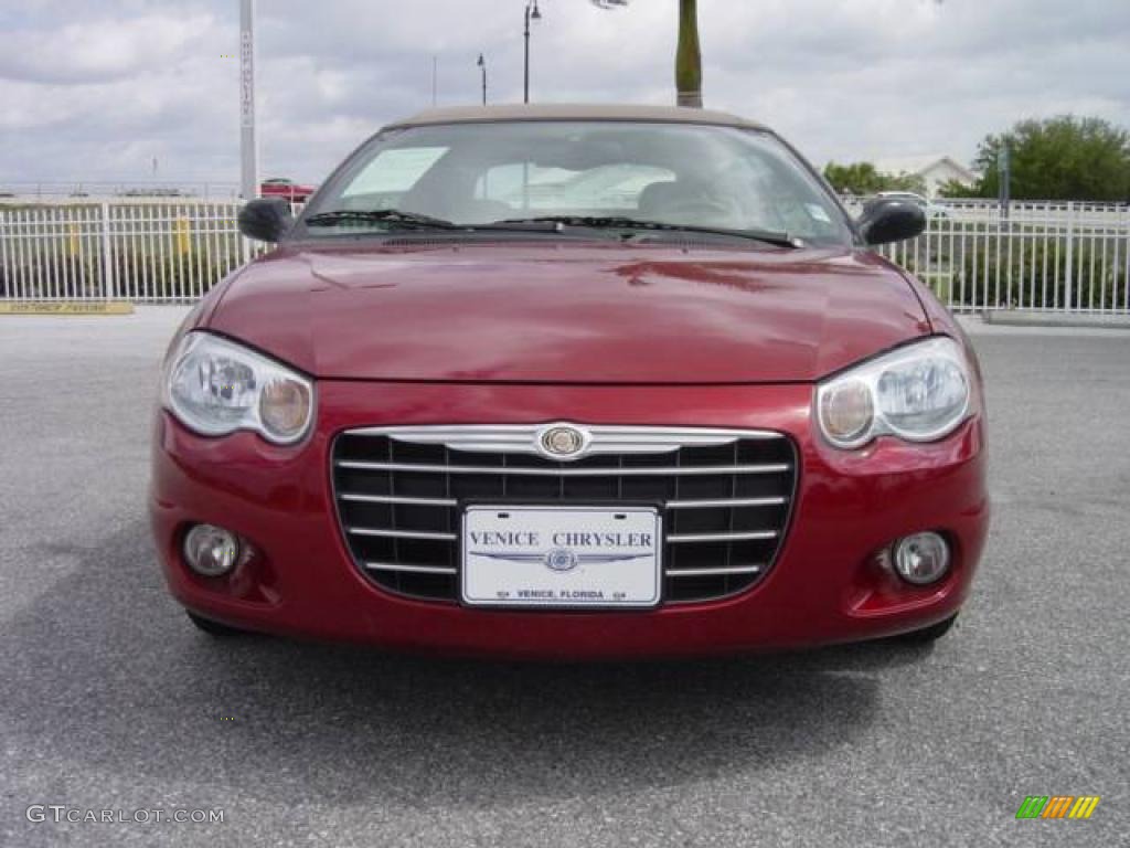 2004 Sebring LXi Convertible - Inferno Red Pearl / Sandstone photo #9
