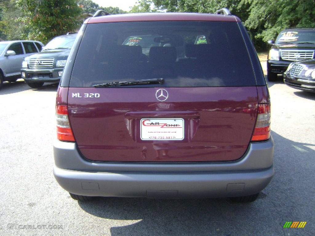 1999 ML 320 4Matic - Ruby Red Metallic / Sand photo #6
