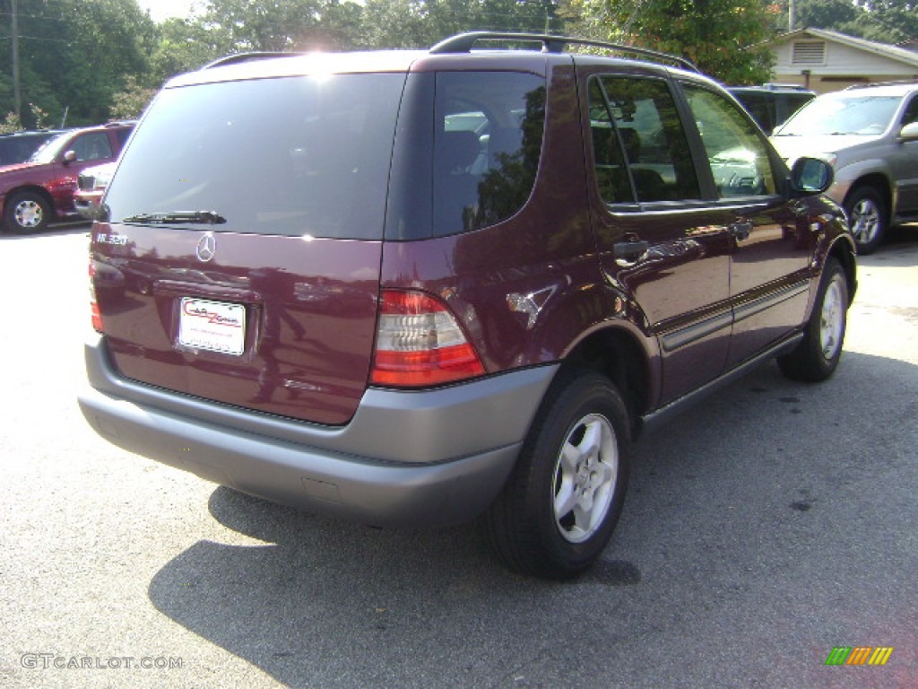 1999 ML 320 4Matic - Ruby Red Metallic / Sand photo #8