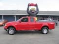 2002 Bright Red Ford F150 XLT SuperCab 4x4  photo #2