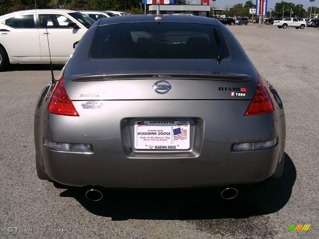 2008 350Z Coupe - Carbon Silver / NISMO Black/Red photo #4