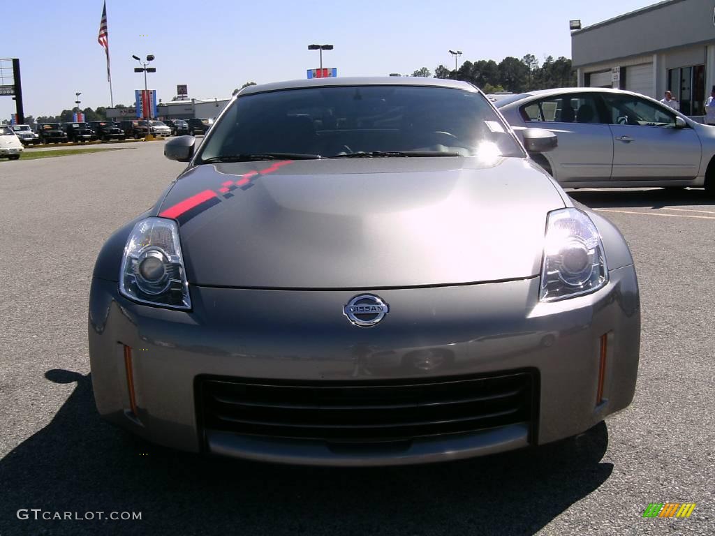 2008 350Z Coupe - Carbon Silver / NISMO Black/Red photo #8