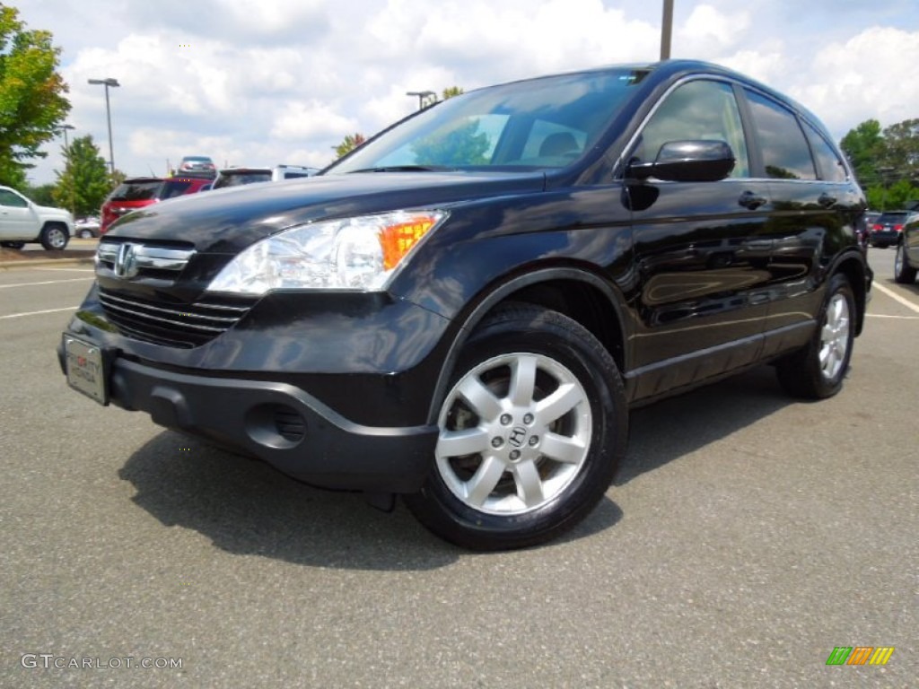 2009 CR-V EX-L 4WD - Crystal Black Pearl / Ivory photo #1
