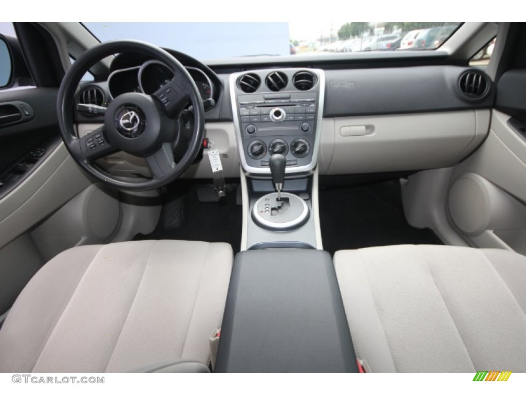2007 Mazda CX-7 Sport Sand Dashboard Photo #69856078