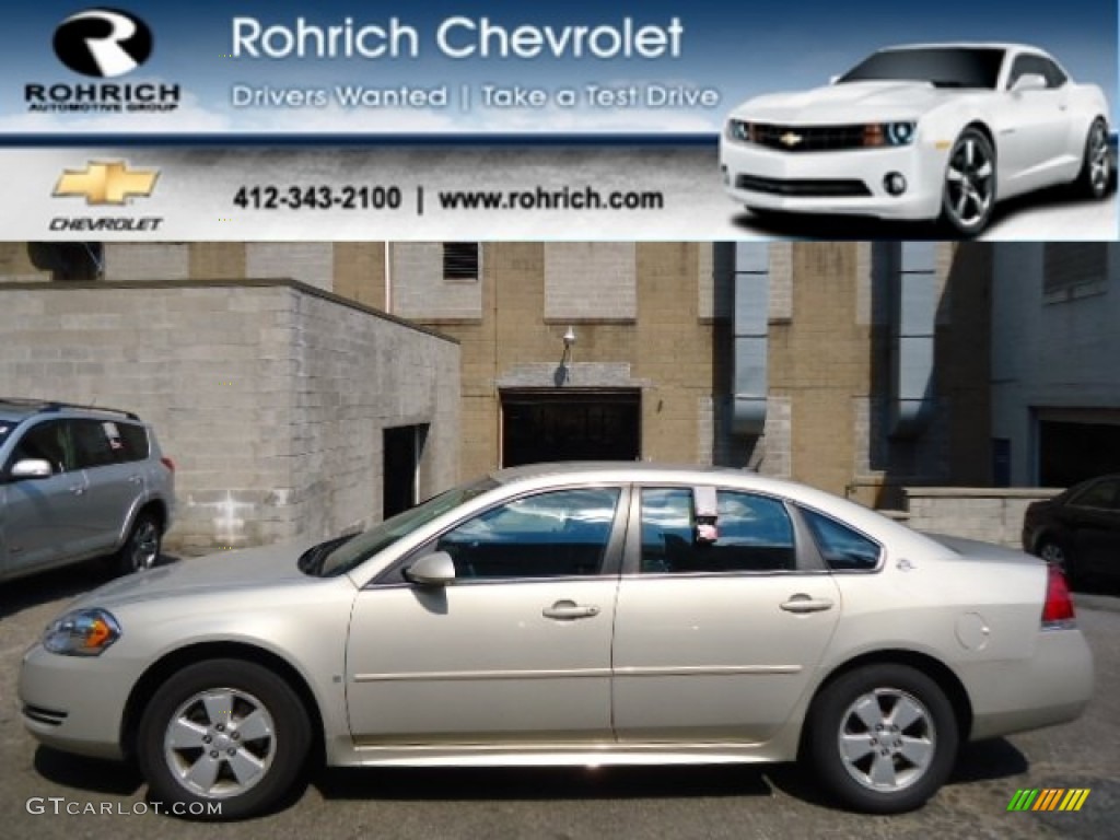 2009 Impala LT - Gold Mist Metallic / Ebony photo #1