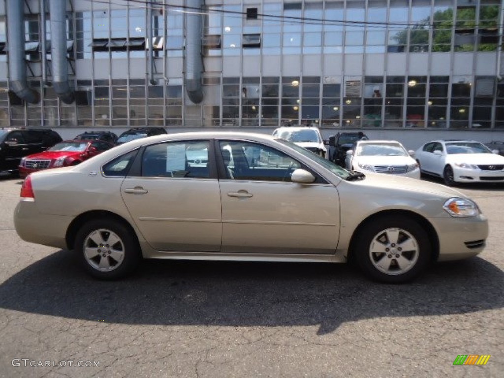 2009 Impala LT - Gold Mist Metallic / Ebony photo #13
