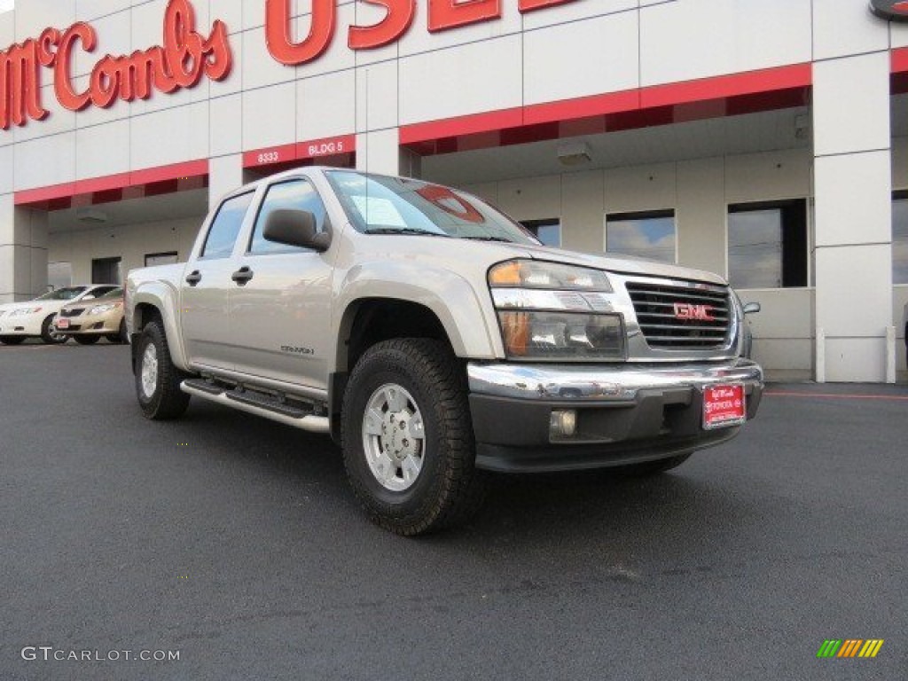 2005 Canyon SLE Crew Cab - Silver Birch Metallic / Pewter photo #1