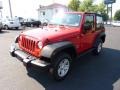 2011 Flame Red Jeep Wrangler Sport 4x4  photo #3