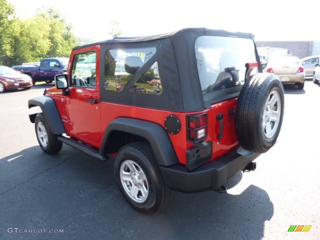 2011 Wrangler Sport 4x4 - Flame Red / Black photo #5