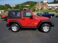 2011 Flame Red Jeep Wrangler Sport 4x4  photo #8