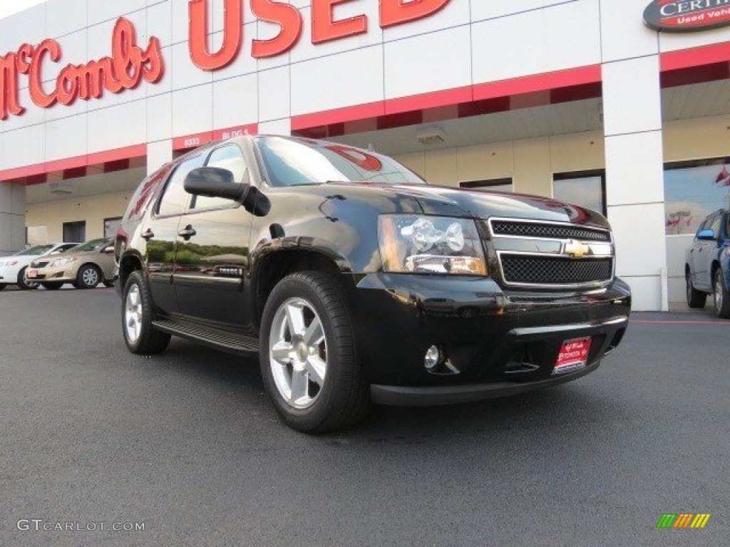 2007 Tahoe LTZ - Black / Light Cashmere/Ebony photo #1