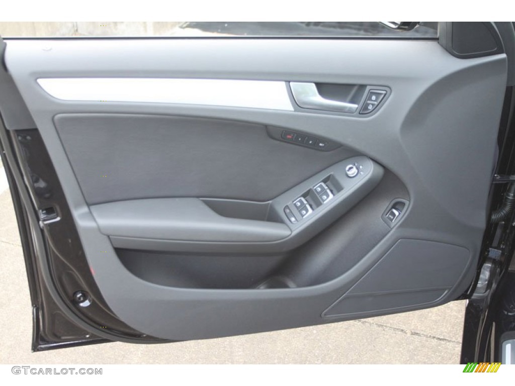 2013 Audi A4 2.0T quattro Sedan Black Door Panel Photo #69858877