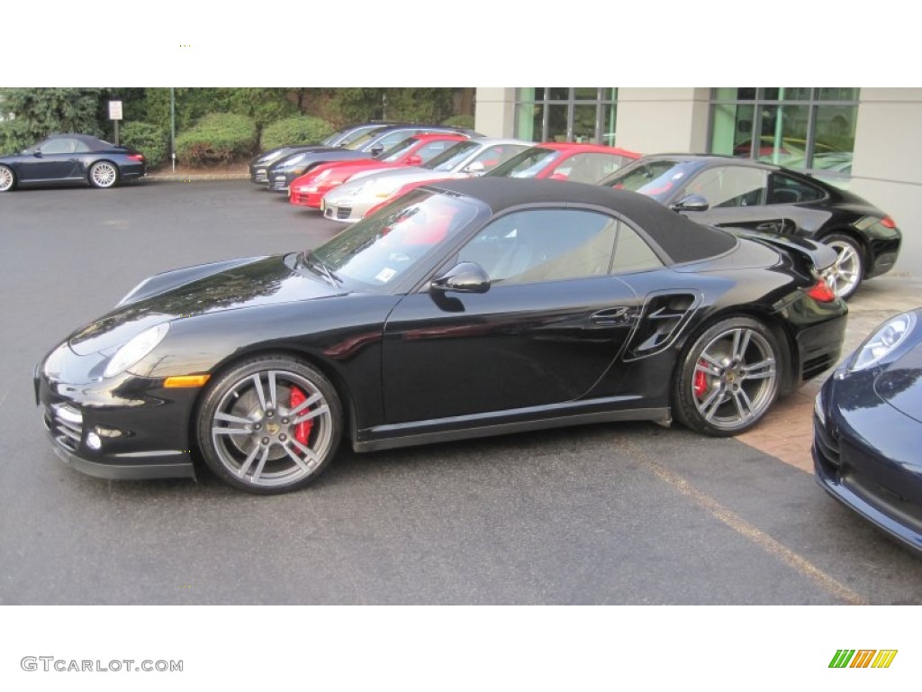Black 2011 Porsche 911 Turbo Cabriolet Exterior Photo #69859639