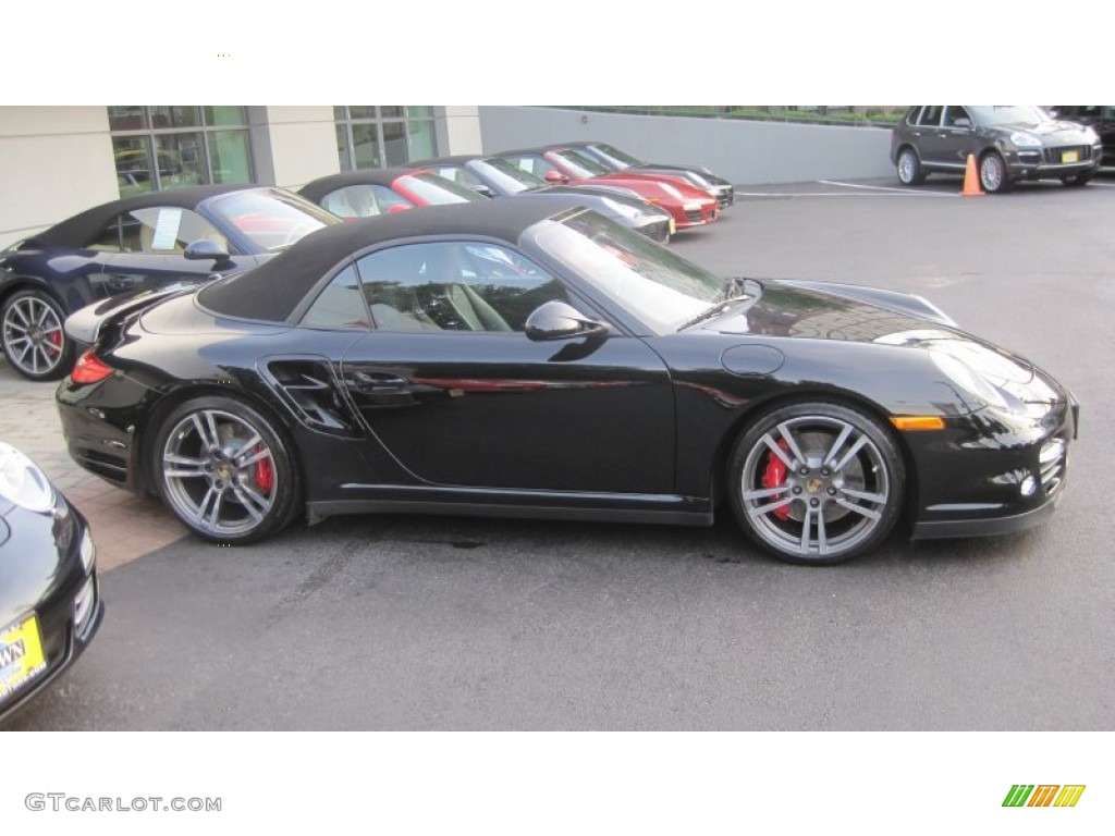 Black 2011 Porsche 911 Turbo Cabriolet Exterior Photo #69859675