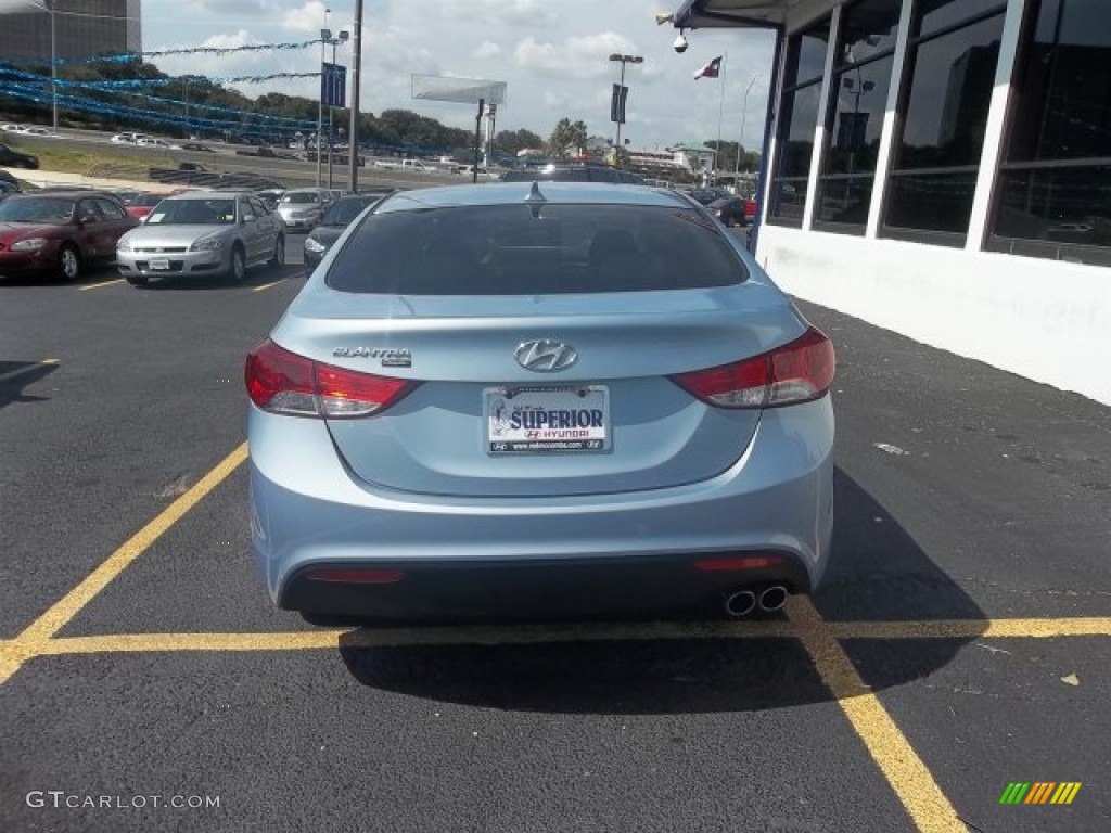 2013 Elantra Coupe GS - Blue Sky Metallic / Gray photo #3
