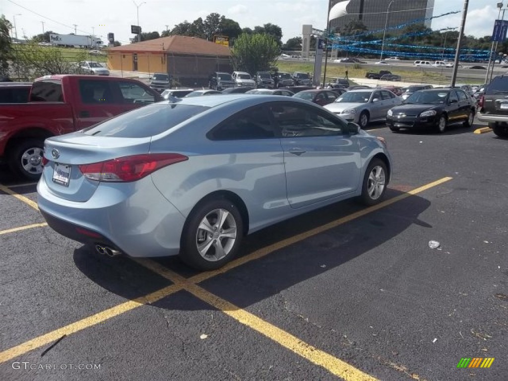 2013 Elantra Coupe GS - Blue Sky Metallic / Gray photo #4