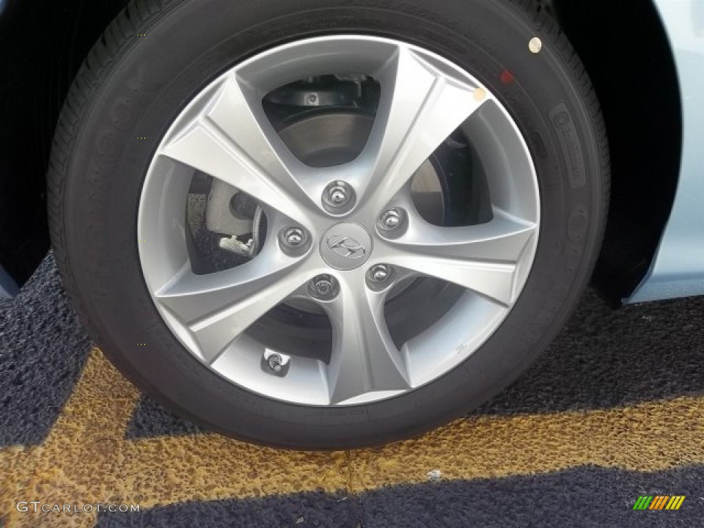 2013 Elantra Coupe GS - Blue Sky Metallic / Gray photo #5