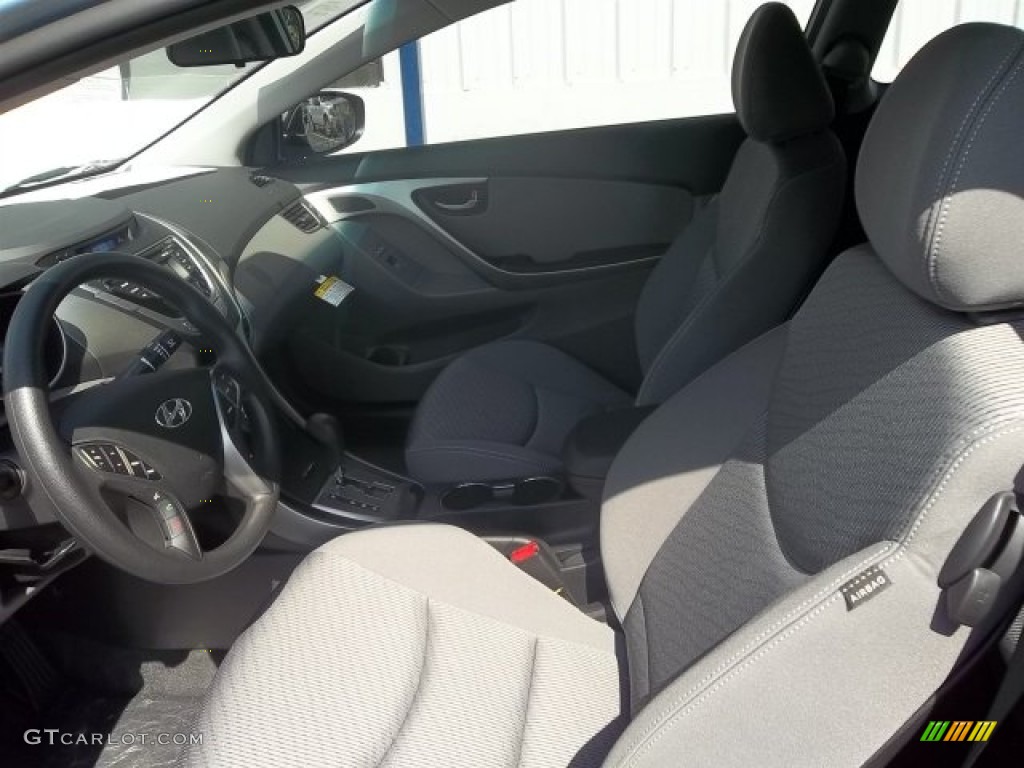 2013 Elantra Coupe GS - Blue Sky Metallic / Gray photo #7