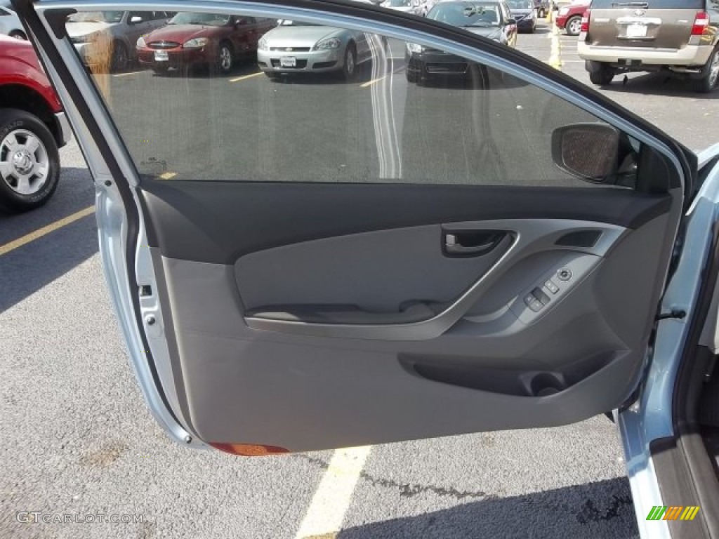 2013 Elantra Coupe GS - Blue Sky Metallic / Gray photo #8