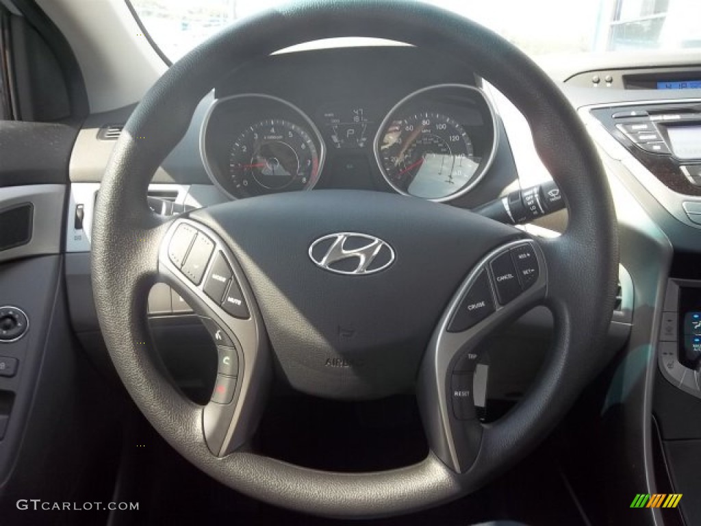 2013 Elantra Coupe GS - Blue Sky Metallic / Gray photo #9