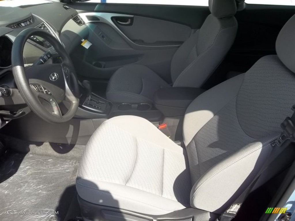 2013 Elantra Coupe GS - Blue Sky Metallic / Gray photo #10