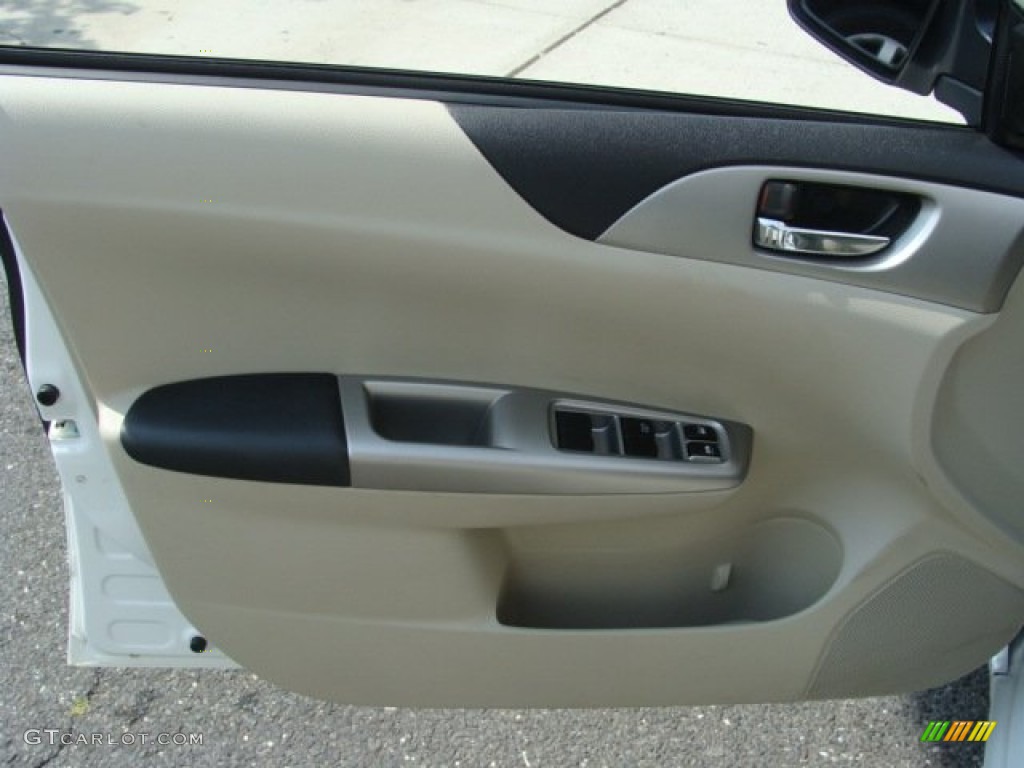 2009 Impreza 2.5i Premium Wagon - Satin White Pearl / Carbon Black photo #6