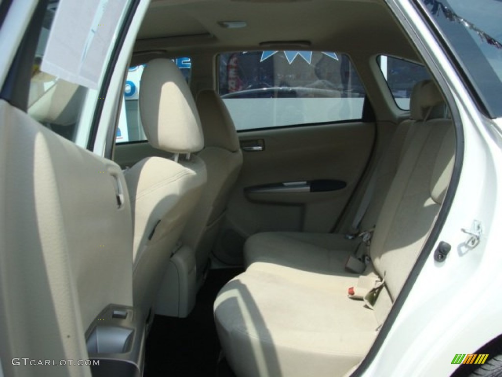 2009 Impreza 2.5i Premium Wagon - Satin White Pearl / Carbon Black photo #14
