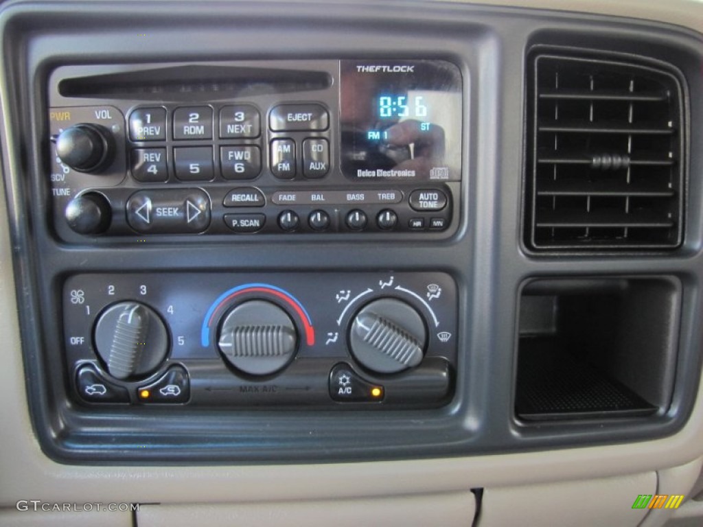 2001 Silverado 1500 LS Crew Cab 4x4 - Light Pewter Metallic / Tan photo #17