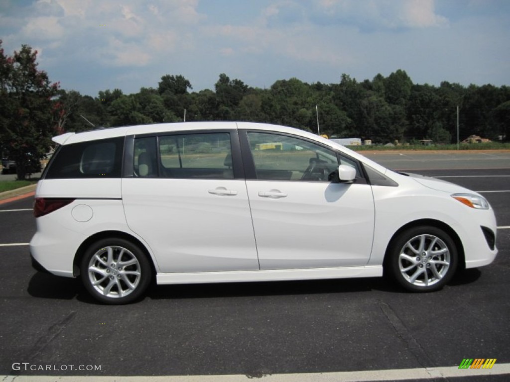 Crystal White Pearl Mica 2012 Mazda MAZDA5 Touring Exterior Photo #69861868