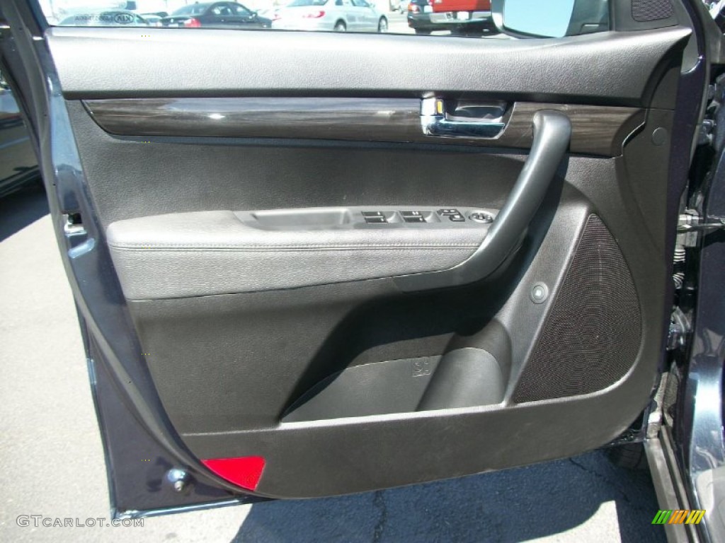 2012 Kia Sorento LX V6 AWD Black Door Panel Photo #69862135